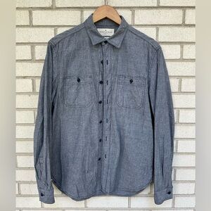 Imogene and Willie Carter chambray selvedge shirt button up Medium M +